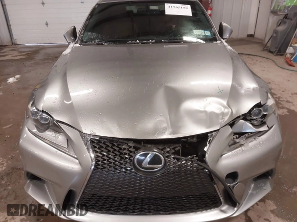 2015 Lexus IS 250 with VIN JTHBF1D25F5059385, listed as a IAAI auction lot 41565158 with 115,646 mi miles. Bid and sale history available at carsss.com. Image 6.