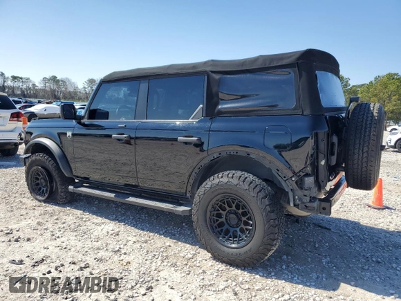 2022 Ford Bronco with VIN 1FMDE5BH6NLB01029, listed as a Copart auction lot 45603155 with 98,385 mi miles and Salvage Title. Bid and sale history available at DreamBid. Image 2.