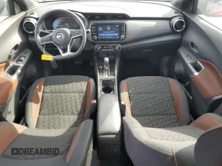 2023 Nissan Kicks SR with VIN 3N1CP5DV0PL494985, listed as a Copart auction lot 48383225 with 34,887 mi miles and Salvage Title. Bid and sale history available at DreamBid. Image 8.