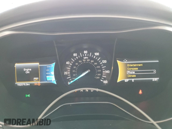 2016 Ford Fusion SE with VIN 3FA6P0H7XGR102462, listed as a Copart auction lot 59340665 with 162,076 mi miles and Salvage title. Bid and sale history available at DreamBid. Image 9.
