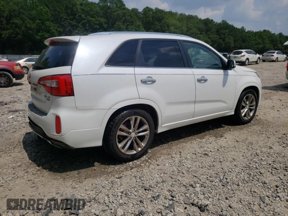 2014 Kia Sorento SX Limited with VIN 5XYKW4A73EG462709, listed as a Copart auction lot 60546595 with 228,673 mi miles and Salvage title. Bid and sale history available at DreamBid. Image 3.