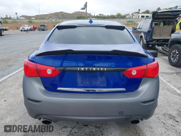 2014 Infiniti Q50 with VIN JN1BV7AP6EM689012, listed as a IAAI auction lot 42063216 with 114,785 mi miles and . Bid and sale history available at DreamBid. Image 16.