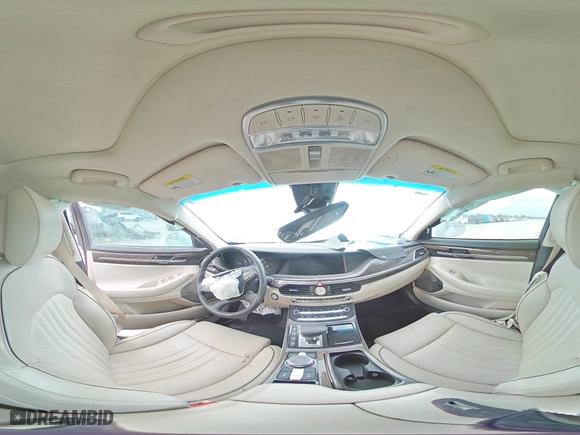 2019 Genesis G90 3.3T Premium with VIN KMTF34JA8KU056555, listed as a Copart auction lot 84553114 with 43,503 mi miles and Non Repairable. Bid and sale history available at carsss.com. Image 13.