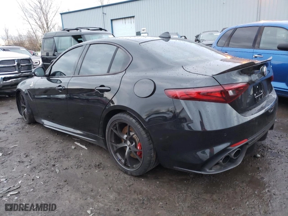 2018 Alfa Romeo Giulia Quadrifoglio with VIN ZARFAEAV4J7571567, listed as a Copart auction lot 81815233 with 27,579 mi miles. Bid and sale history available at carsss.com. Image 2.