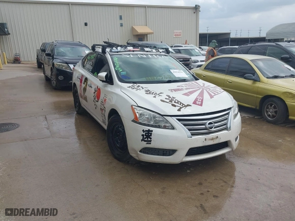 2013 Nissan Sentra SR with VIN 3N1AB7AP6DL734284, listed as a IAAI auction lot 42034996 with 151,305 mi miles. Bid and sale history available at carsss.com. Image 1.