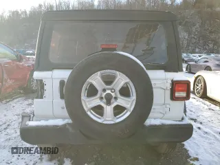 2020 Jeep Wrangler Unlimited Sport Altitude with VIN 1C4HJXDG0LW201057, listed as a Copart auction lot 86250234 with 38,237 mi miles and Salvage title. Bid and sale history available at DreamBid. Image 6.