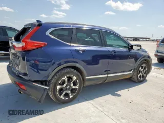 2018 Honda CR-V Touring with VIN 7FARW1H91JE026094, listed as a Copart auction lot 59942445 with 150,329 mi miles and Salvage title. Bid and sale history available at DreamBid. Image 3.
