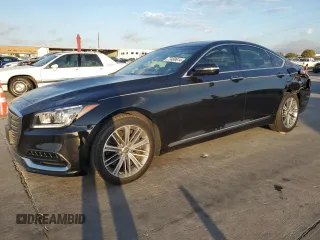 2018 Genesis G80 3.8L with VIN KMHGN4JE7JU270592, listed as a Copart auction lot 77489614 with 42,791 mi miles and Salvage Title. Bid and sale history available at carsss.com. Image 1.