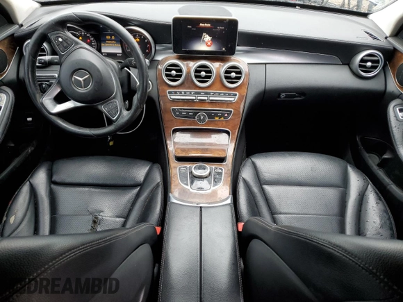 2017 Mercedes-Benz C 300 with VIN 55SWF4KB4HU198978, listed as a Copart auction lot 53070045 with Not Provided miles and Clean Title. Bid and sale history available at carsss.com. Image 8.