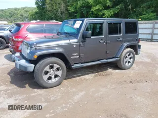 2016 Jeep Wrangler Unlimited Sahara with VIN 1C4BJWEG7GL340074, listed as a IAAI auction lot 42434763 with 81,095 mi miles and . Bid and sale history available at DreamBid. Image 17.