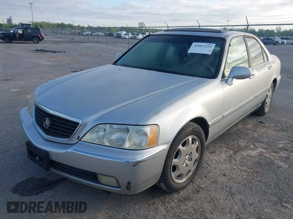 2000 Acura RL with VIN JH4KA9659YC003923, listed as a IAAI auction lot 42007244 with 1 mi miles. Bid and sale history available at carsss.com. Image 2.