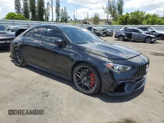 2021 Mercedes-Benz CLA 45 AMG with VIN W1K5J5DB2MN162304, listed as a Copart auction lot 57717765 with 36,101 mi miles and Salvage title. Bid and sale history available at DreamBid. Image 4.