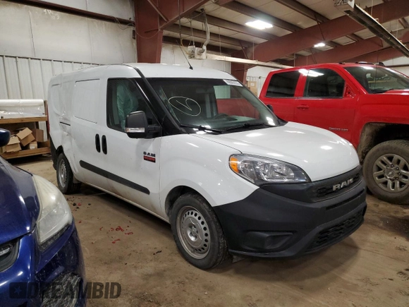 2021 Ram ProMaster City Cargo Tradesman with VIN ZFBHRFAB2M6V34795, listed as a Copart auction lot 69905533 with 86,929 mi miles and . Bid and sale history available at DreamBid. Image 4.