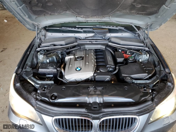 2006 BMW 5 Series 525i with VIN WBANE53556CK80479, listed as a Copart auction lot 44297855 with 168,966 mi miles and Salvage Title. Bid and sale history available at carsss.com. Image 11.