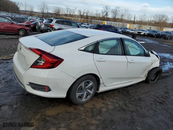 2021 Honda Civic Sedan LX with VIN 2HGFC2F6XMH541228, listed as a Copart auction lot 46753145 with 43,338 mi miles and Salvage Title. Bid and sale history available at carsss.com. Image 3.