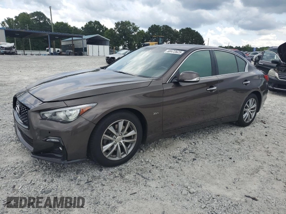 2017 Infiniti Q50 Premium z VIN JN1EV7AP7HM735755, wystawiony jako Copart lot #60472625 z przebiegiem 90 016 mil mil oraz Czysty tytuł • Clean title. Historia ofert i sprzedaży dostępna na DreamBid. Obrazek 1.
