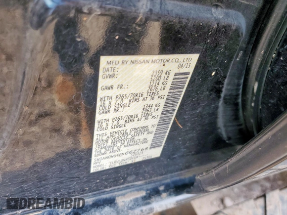 2015 Nissan Xterra S z VIN 5N1AN0NU4FN662768, wystawiony jako Copart lot #61812355 z przebiegiem 53 492 mil mil oraz Szkoda całkowita • Salvage title. Historia ofert i sprzedaży dostępna na DreamBid. Obrazek 13.