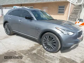 2017 Infiniti QX70 z VIN JN8CS1MW9HM412647, wystawiony jako IAAI lot #41830232 z przebiegiem 114 954 mil mil oraz . Historia ofert i sprzedaży dostępna na DreamBid. Obrazek 1.