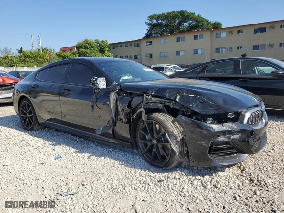 2024 BMW 8 Series 840i with VIN WBAGV4C03RCR02184, listed as a Copart auction lot 50583844 with 1,144 mi miles and Non Repairable. Bid and sale history available at carsss.com. Image 4.