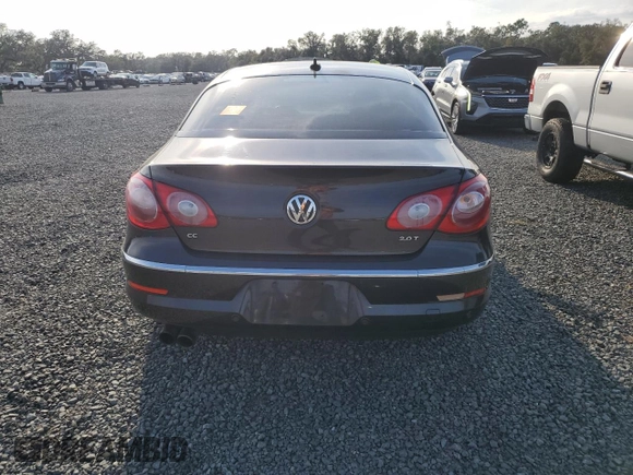 2010 Volkswagen CC Luxury with VIN WVWHL7AN5AE528229, listed as a Copart auction lot 74312554 with Not provided miles and Salvage title. Bid and sale history available at DreamBid. Image 6.