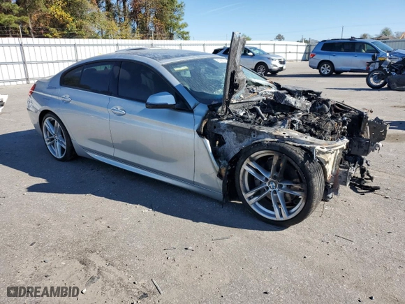 2016 BMW 6 Series 640i with VIN WBA6D0C59GD927794, listed as a Copart auction lot 81886384 with 0 mi miles and Salvage Title. Bid and sale history available at carsss.com. Image 4.