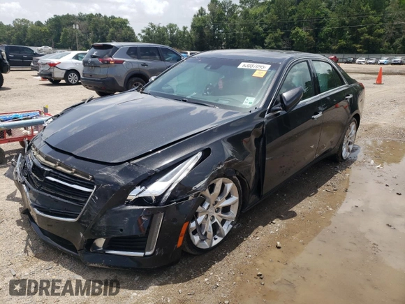 2015 Cadillac CTS Premium AWD with VIN 1G6AZ5S38F0116993, listed as a Copart auction lot 63087095 with 100,533 mi miles and Salvage title. Bid and sale history available at DreamBid. Image 1.