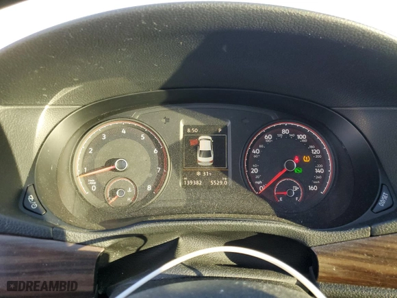 2020 Volkswagen Passat 2.0T SEL with VIN 1VWCA7A30LC019398, listed as a Copart auction lot 43350555 with 139,382 mi miles and Salvage Title. Bid and sale history available at carsss.com. Image 9.