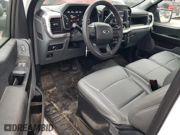 2022 Ford F-150 XL with VIN 1FTMF1CB8NKE67908, listed as a Copart auction lot 43898335 with 36,022 mi miles and Salvage Title. Bid and sale history available at carsss.com. Image 8.