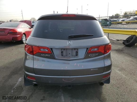 2008 Acura RDX Tech Pkg with VIN 5J8TB18558A011337, listed as a Copart auction lot 48501665 with 129,843 mi miles and Salvage Title. Bid and sale history available at carsss.com. Image 6.