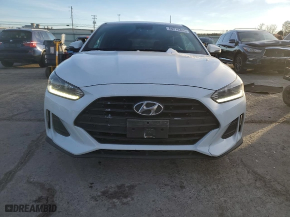2019 Hyundai Veloster 2.0 with VIN KMHTG6AF6KU019982, listed as a Copart auction lot 88219405 with 56,849 mi miles and Salvage Title. Bid and sale history available at carsss.com. Image 5.
