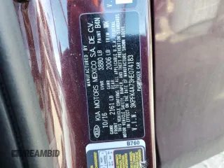 2017 Kia Forte LX with VIN 3KPFK4A73HE074183, listed as a Copart auction lot 45463825 with 112,434 mi miles and Salvage Title. Bid and sale history available at carsss.com. Image 12.