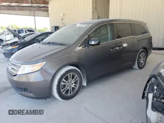 2013 Honda Odyssey EX-L with VIN 5FNRL5H60DB014279, listed as a Copart auction lot 54453185 with 114,377 mi miles and Clean Title. Bid and sale history available at carsss.com. Image 1.