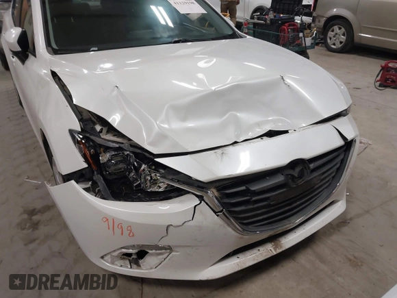 2016 Mazda Mazda3 i Sport with VIN 3MZBM1T71GM278339, listed as a IAAI auction lot 41129198 with 115,393 mi miles. Bid and sale history available at carsss.com. Image 6.