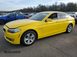 2011 BMW 5 Series 528i with VIN WBAFR1C52BC750432, listed as a Copart auction lot 51061385 with 187,168 mi miles and Salvage Title. Bid and sale history available at carsss.com. Image 1.