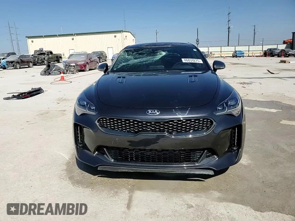2018 Kia Stinger GT with VIN KNAE35LCXJ6040453, listed as a Copart auction lot 46859275 with 19,373 mi miles and Salvage Title. Bid and sale history available at carsss.com. Image 14.