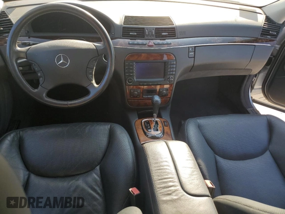 2005 Mercedes-Benz S-Class 5.0L with VIN WDBNG75J05A445852, listed as a Copart auction lot 74355324 with 0 mi miles and Clean Title. Bid and sale history available at carsss.com. Image 8.