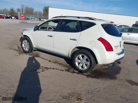2007 Nissan Murano S with VIN JN8AZ08W97W631943, listed as a IAAI auction lot 41727275 with 252,599 mi miles. Bid and sale history available at carsss.com. Image 3.