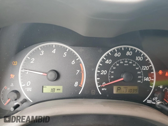2010 Toyota Corolla with VIN 1NXBU4EE2AZ352883, listed as a Copart auction lot 63660205 with 131,039 mi miles and Salvage title. Bid and sale history available at DreamBid. Image 9.