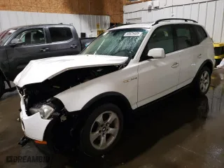 2007 BMW X3 3.0si with VIN WBXPC934X7WF15786, listed as a Copart auction lot 50625405 with 218,839 mi miles and Salvage Title. Bid and sale history available at carsss.com. Image 1.