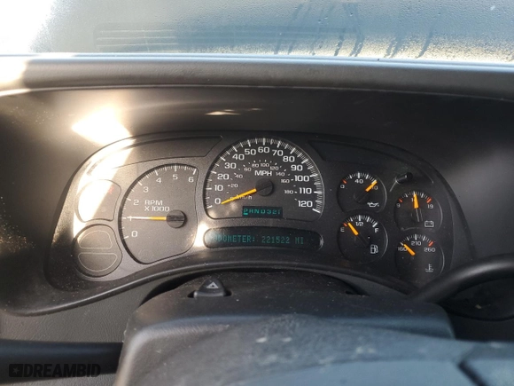 2005 Chevrolet Tahoe LS with VIN 1GNEC13V55J136904, listed as a Copart auction lot 52328965 with 221,522 mi miles and Salvage Title. Bid and sale history available at carsss.com. Image 9.