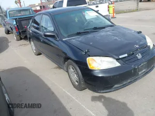2001 Honda Civic LX with VIN 2HGES16571H531350, listed as a IAAI auction lot 41576138 with 242,066 mi miles. Bid and sale history available at carsss.com. Image 1.