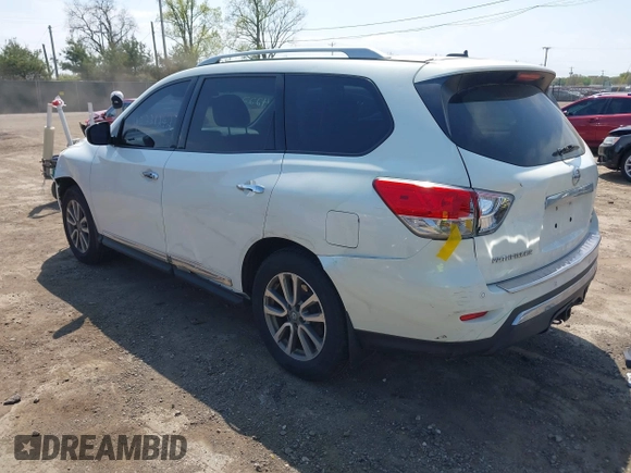2014 Nissan Pathfinder SV with VIN 5N1AR2MM7EC703101, listed as a IAAI auction lot 42221242 with 178,237 mi miles and . Bid and sale history available at DreamBid. Image 3.