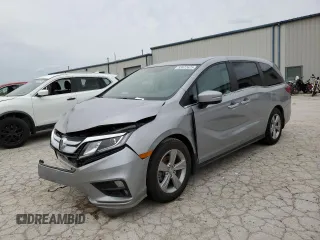 2018 Honda Odyssey EX-L z VIN 5FNRL6H78JB091038, wystawiony jako Copart lot #53672625 z przebiegiem 112 830 mil mil oraz Szkoda całkowita • Salvage title. Historia ofert i sprzedaży dostępna na DreamBid. Obrazek 1.