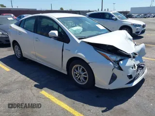 2018 Toyota Prius Two with VIN JTDKBRFU7J3075635, listed as a IAAI auction lot 42003329 with 77,909 mi miles. Bid and sale history available at carsss.com. Image 1.