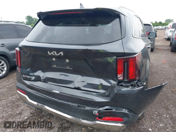 2024 Kia Sorento S with VIN 5XYRL4JC9RG254120, listed as a IAAI auction lot 42617649 with 24,773 mi miles and . Bid and sale history available at DreamBid. Image 6.