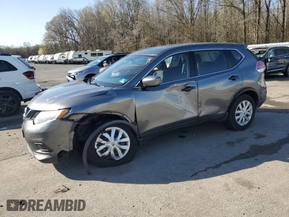 2016 Nissan Rogue SV with VIN KNMAT2MV1GP621391, listed as a Copart auction lot 52091055 with 99,970 mi miles and Salvage Title. Bid and sale history available at DreamBid. Image 1.