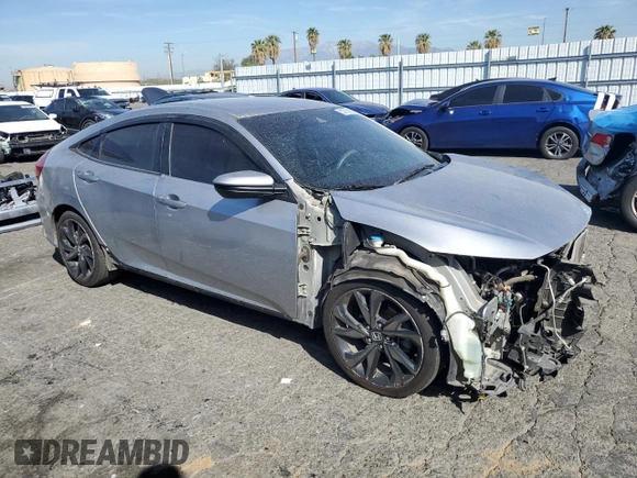 2019 Honda Civic Sport with VIN 2HGFC2F85KH502724, listed as a Copart auction lot 53750895 with 112,750 mi miles and Salvage Title. Bid and sale history available at DreamBid. Image 4.