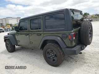 2022 Jeep Wrangler Unlimited Sport S with VIN 1C4HJXDGXNW180320, listed as a Copart auction lot 53289025 with 25,816 mi miles and Salvage Title. Bid and sale history available at carsss.com. Image 2.