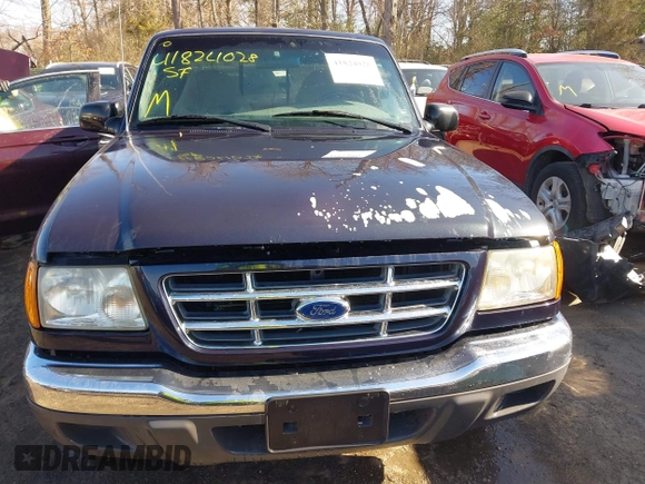2002 Ford Ranger XLT Appearance with VIN 1FTYR44E42TA12756, listed as a IAAI auction lot 41824028 with 137,380 mi miles. Bid and sale history available at carsss.com. Image 12.