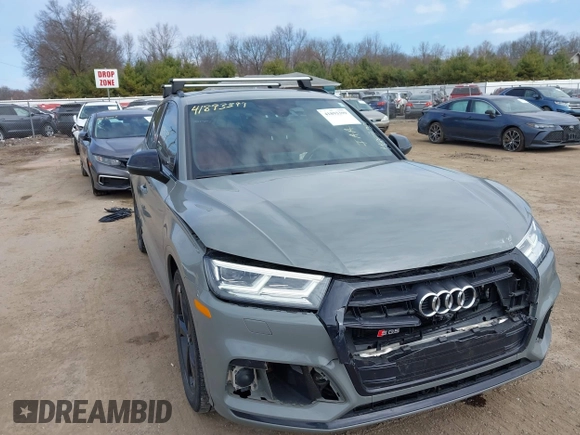 2019 Audi SQ5 Prestige with VIN WA1C4AFY2K2071710, listed as a IAAI auction lot 41893399 with 90,393 mi miles. Bid and sale history available at carsss.com. Image 1.